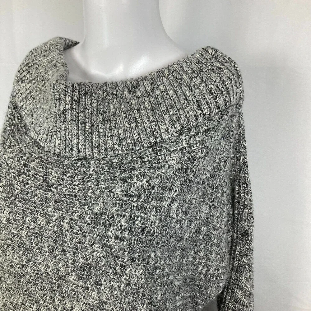 Express Sweater Womens Sz M Gray Wool Mohair‎ Knit Boat Neck Pullover NWT